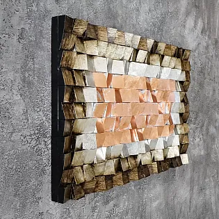 3D meno kūriniai, mozaikos tonų žaidimai, 75x116 cm
