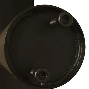 Tērauda kvadrātveida galda kāja ar apaļu kolonnu lielām galda virsmām līdz Ø110 cm, dažāda augstuma 60 cm, 72 cm vai 106 cm, jebkurā RAL krāsā
