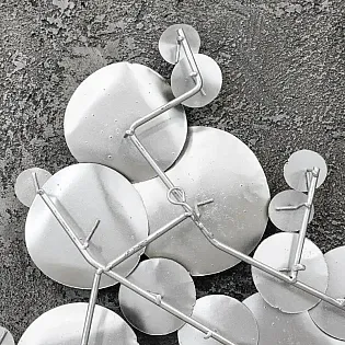 3D metalo sienų piešinys, sienų dekoras, paveikslas, burbuliukai, matmenys 58x123cm