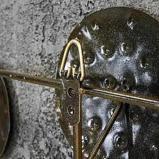 3D metāla sienas māksla, metāla attēls abstraktas planētas, izmēri 130x50 cm
