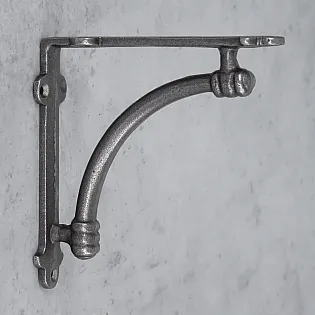 Cast iron shelf support, bracket with dimensions 14x14 cm, Albion style - in a set of 2 pcs.