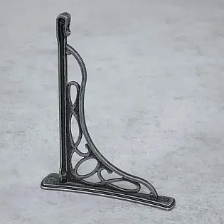 Decorative steel shelf holders Twists, 19x23cm set of two pcs.