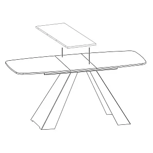 Pikendatav ümarate nurkadega ristkülikukujuline söögilaud - 180218 cm, laius 90 cm, kõrgus 76 cm, modernsed mustad metalljalad, vastupidav lamineeritud lauaplaat 6 värvivalikus