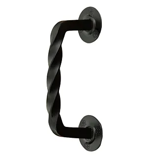 Augstākās kvalitātes tērauda vītā metāla rokturis bīdāmām durvīm, garums 19 cm, komplektā 4 gab
