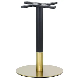 Centrinis stalo pagrindas, nerūdijančio plieno, auksojuodos spalvos, pagrindas 50cm, aukštis 72cm
