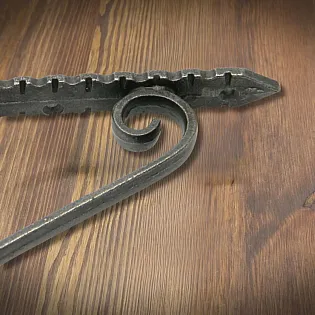 Cast iron shelf support, holder with a height of 15.5 cm and a depth of 15.5 cm, set of 2 pieces.