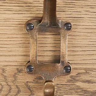 Ketaus drabužių kabliukai, 5 dalių komplektas, ketus, spalva antikinė vario sieninė pakaba, aukštis 11,3 cm