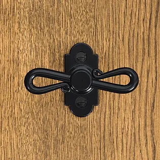 Must aken käepide, 8-kujuline käepide, 10,2 cm, komplektis 4 tk