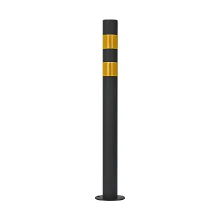 Heavy duty road bollards, parking posts galvanised, powder coated, set of two pieces. Mounting method - screwed