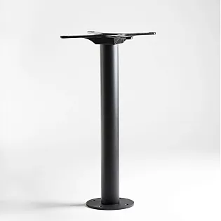 Pie grīdas stiprināma tērauda galda kāja pulverkrāsota jebkurā RAL krāsā, 60 cm, 72 cm vai 106 cm augstumā, piemērota galda virsmām līdz 90 cm