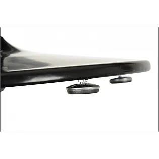 Metal central table base with central column, made of steel, black or aluminum color, height 72 cm, base diameter 46 cm
