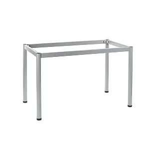 Metallist lauaraam ümarate jalgadega, suurus 136x76 cm, saadaval värvid - alumiinium, valge, must või grafiit