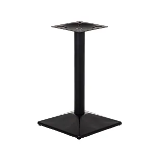 Metāla galda pamatne no tērauda, piramīdas stila apakšējā pamatne 44,5 cm, augstums 73 cm, melna krāsa
