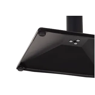 Metalinis stalo pagrindas iš plieno, piramidės stiliaus dugno pagrindas 44,5 cm, aukštis 73 cm, juodos spalvos