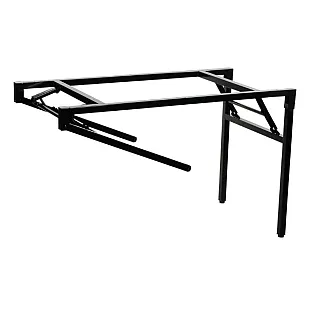 Folding metal frame for tables, in black or grey colour, height 72.5 cm, rectangular shape with length 116 cm and width 56 cm