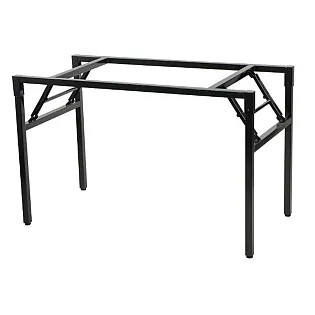 Kokkupandav metallist lauajalg, ristkülikukujuline, pikkus 116 cm ja laius 66 cm, musta või halli värvi