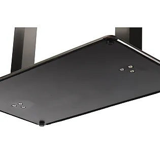 Slīpēta nerūsējošā tērauda galda kāja ar diviem balstiem, izmērs 72,5 cm, slīpēta virsma