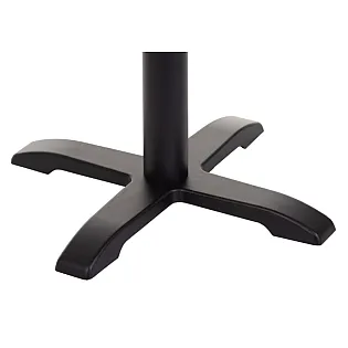 Cast iron table base with central column, foot size 62x62 cm, height 72 cm