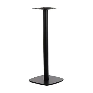 Augsta metāla centrālā galda pamatne kafejnīcas galdam, augstums 110 cm, apakšējās plāksnes izmērs 45x45 cm, svars 13 kg
