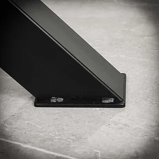 Solid-looking steel table legs X-shaped, height 71 cm, total width 82 cm, set of 2 pcs.