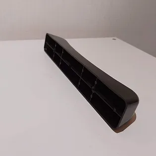 Metallic cemetery bench with PVC boards and lockable storage box made from steel