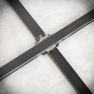 Metal central table frame, base width 90 cm, height 72 cm