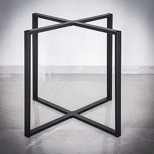 Metāla centrālais galda rāmis, pamatnes platums 90 cm, augstums 72 cm