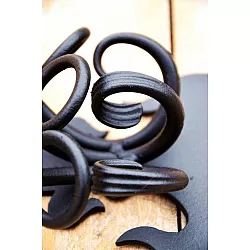 Dekoratyvinis metalinis laikiklis 3 vėliavoms, 35 cm