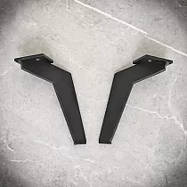 Metal furniture legs Boomerang 17x14cm from flat iron 4 pcs