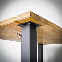 Metalinės stalo kojos Classic, pagamintos iš plieno, aukštis 71cm, komplekte 4 vnt.