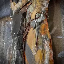 3D metālmāksla Lietus dienas rezonanse, izmēri 70x120cm