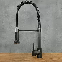 Modern restaurant-like kitchen faucet made from brass, total height 50 cm