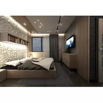 Decorative wall panels made of polystyrene, 60x60cm, white color, set of 12 pcs.