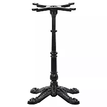 Metallist lauajalg malmist, must värv, kõrgus 71,5 cm, alumine alus 52 cm, kaal 14,6 kg