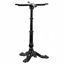 Cast iron central table base, black color, height 72.5 cm, base 42 cm, weight 13.5 kg