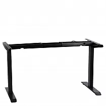 Metalinis stalo rėmas su elektriniu aukščio reguliavimu, juodos spalvos, du varikliai, aukštis 70,5-118 cm, ilgis 119-172 cm