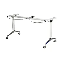 Stalo pagrindas pagamintas iš aliuminio su stalviršio sulankstymo funkcija, ilgis 146 cm, plotis 59 cm, aukštis 72,5 cm patogiam laikymui