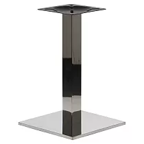 Stainless steel table base, dimensions 45x45 cm, height 71.5 cm