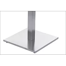 Keskne lauajalg roostevabast terasest, aluse mõõdud 45x45 cm, keskjalg 60x60 mm, kõrgus 71,5 cm