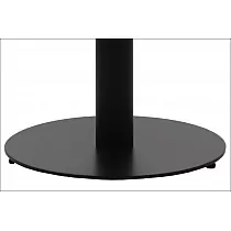 Table base made of metal, black color, diameter 45 cm, three different heights