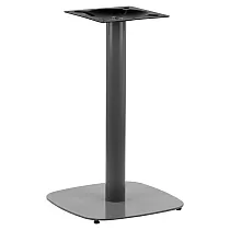 Kesklaua alus metallist, hall värv, kõrgus 73 cm, aluse mõõdud 45x45 cm, kaal 13,9 kg