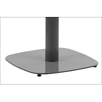 Central table leg made of metal, grey color, base dimensions 50x50 cm, height 73 cm, about 16 kg heavy
