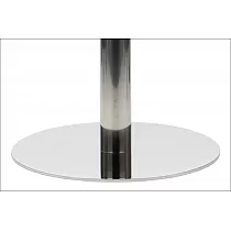 Roostevabast terasest keskne lauaalus, poleeritud, aluse läbimõõt 49,5 cm, kõrgus 72,5 cm