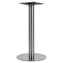 Nerūsējošā tērauda centrālā galda pamatne, matēta, pamatnes diametrs 39.5 cm, augstums 72.5 cm