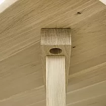 Neapstrādāta ozola masīvkoka galda kājas, Y-forma, augstums 74 cm, komplektā 4 gab.
