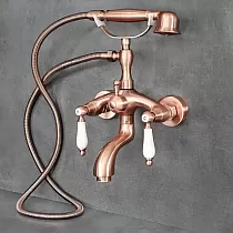 Luksuslik messingist vanniveesegisti, seinale kinnitatav, kõrgus 31 cm, tila pikkus 11 cm