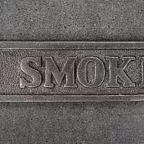 Ketaus metalinis ženklas DRAUDŽIAMA RŪKYTI, išmatavimai 23x4 cm, rinkinyje 5 vnt.