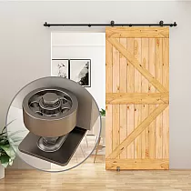 Grindų kreiptuvas stumdomoms durims, chromuotas, rinkinyje 4 vnt.