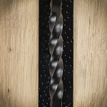 Lükandukse metallist käepide terasest, lakitud, musta värvi, komplektis 4 tk, pikkus 28 cm