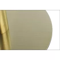 Centrālā galda kāja no nerūsējoša tērauda metāla, zeltītā krāsā, augstums 72.5 cm, pamatnes diametrs 45 cm
